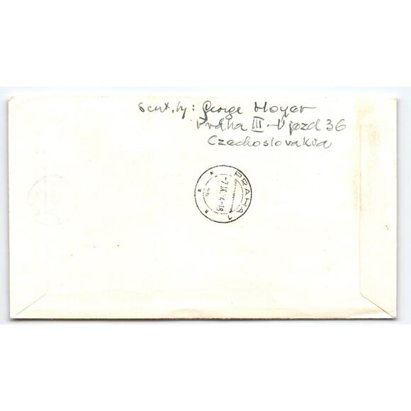 Scott # Desiate Vyrocie Slovenskeho 1954 First Day Cover FDC Czechoslovakia - Picture 2 of 2